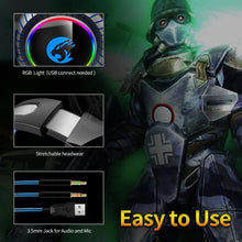 Load image into Gallery viewer, Gaming Headset with Microphone &amp; RGB Light
