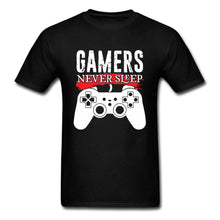 Load image into Gallery viewer, Gamers Never Sleep T-shirt
